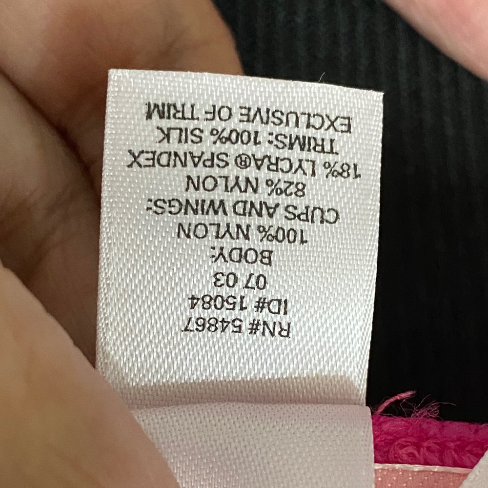Victoria’s Secret Y2K (2003) Mesh Flyaway Babydoll (36B) Fuchsia - Picture 6 of 7